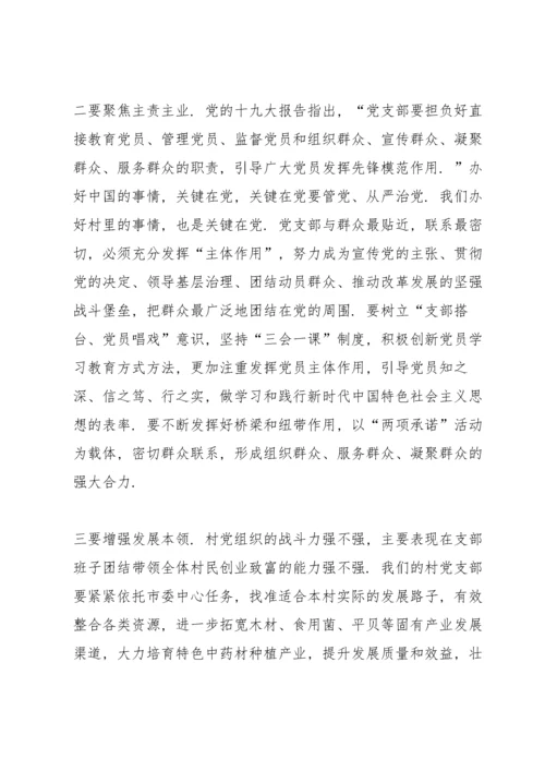 党支部组织生活会上的点评讲话11篇.docx