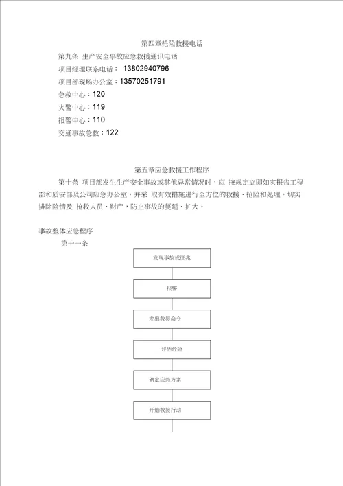 应急预案建筑工程应急预案方案