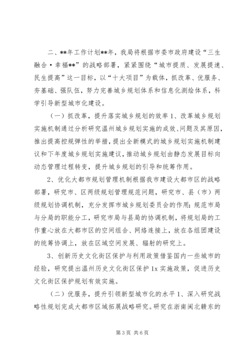 市规划局工作总结.docx