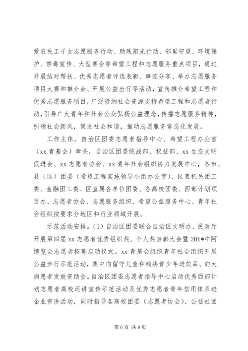 自治区委员会“五四”期间集中开展系列主题活动方案.docx