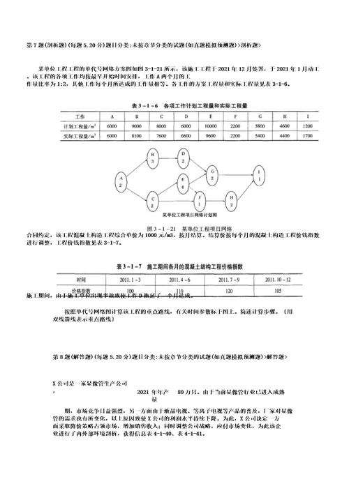 注册咨询工程师现代咨询方法与实务分析题专练