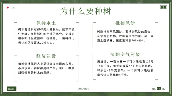 绿色拥抱春天播种希望植树节主题班会带内容PPT模板