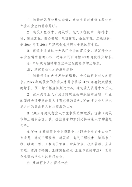 建筑专业调研报告.docx