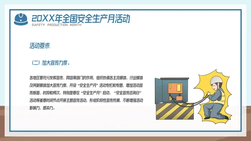 全国企业安全生产月宣传教育主题PPT模板