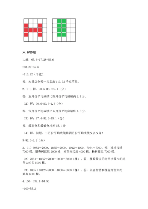 人教版四年级下册数学期末测试卷附完整答案（精品）.docx