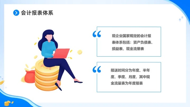 蓝色简约插画风非财务人员财务知识培训PPT财务工作