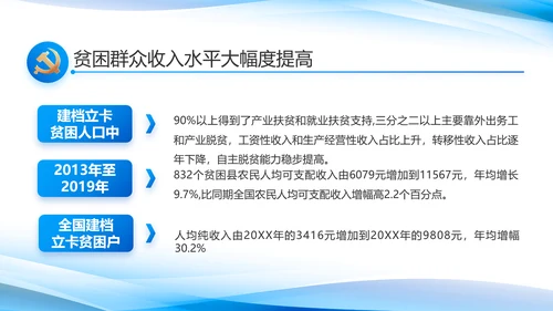 党建党支部年终工作总结汇报PPT党课