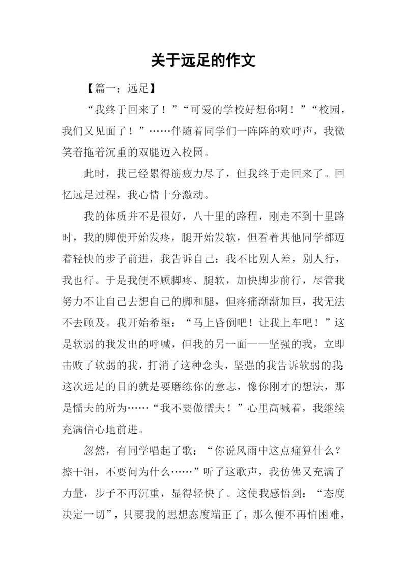 关于远足的作文.docx