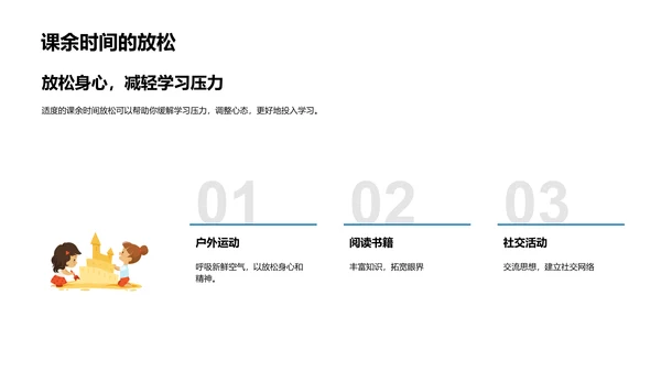 初一新生生活报告PPT模板