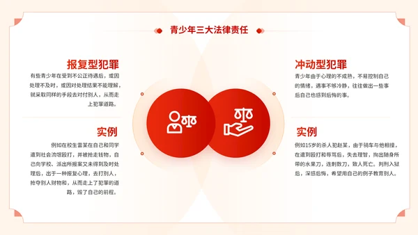 青少年普法宣传教育预防未成年人犯罪通用PPT模板