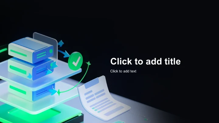 绿色科技风企业新服务上线发布汇报PPT主题