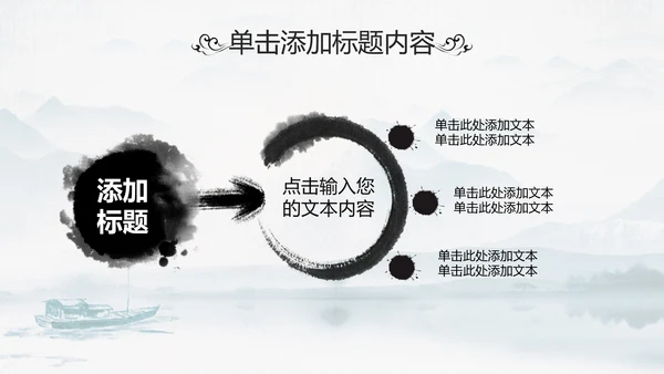 中国传统文化国学经典水墨中国风ppt模板