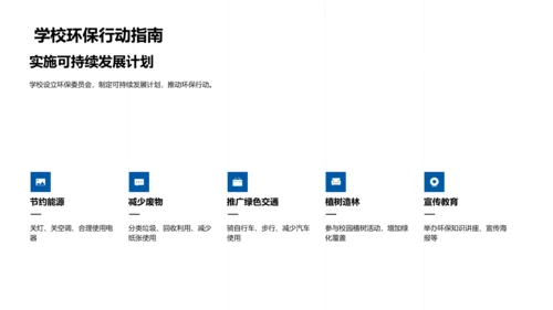 校园环保实践PPT模板