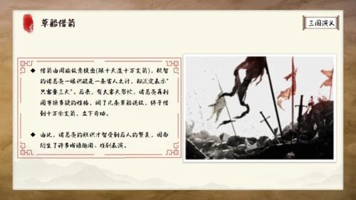 《三国演义》书卷创意通用PPT模板