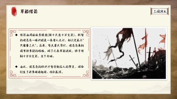 《三国演义》书卷创意通用PPT模板