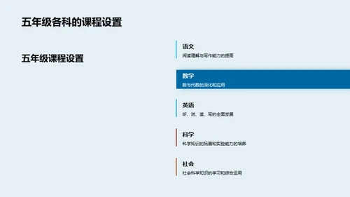 五年级学习之路