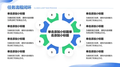 创意风任务流程闭环PPT循环