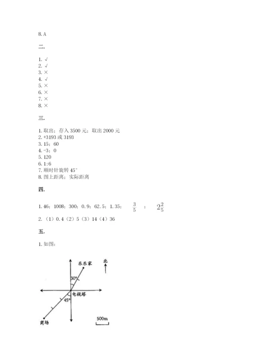 苏教版数学小升初模拟试卷及参考答案【培优】.docx