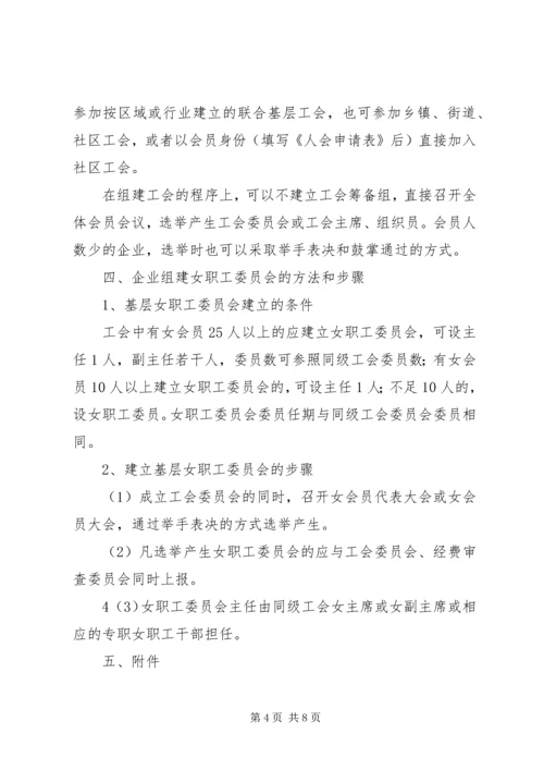 企业组建工会的方法和程序.docx