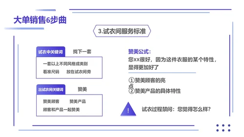 紫色简约形状叠加大单销售技巧销售技巧培训PPT