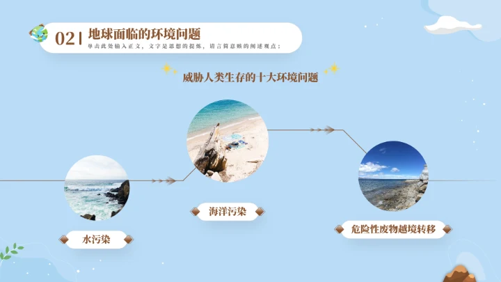 保护地球母亲世界地球日通用PPT模板