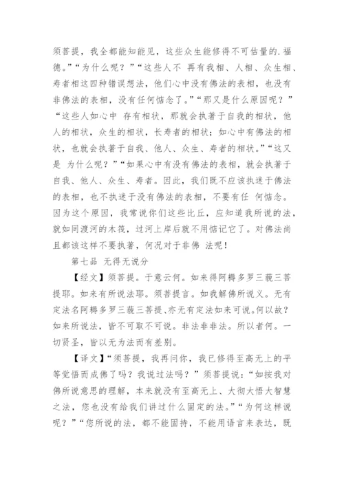 金刚经心经全文译文.docx