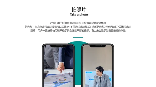 绿色简约风商务手机产品手册