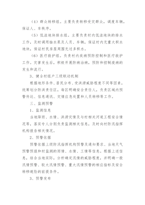 农村防汛应急预案.docx