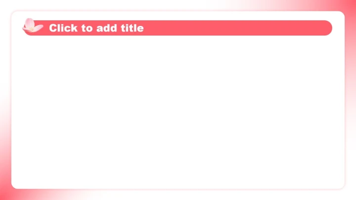 粉红色花卉小清新风班委竞选演讲PPT主题模板