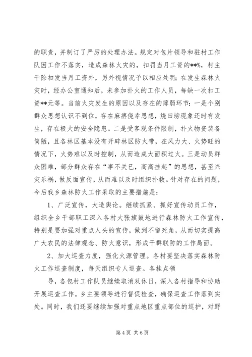 乡镇森林防火工作情况汇报.docx