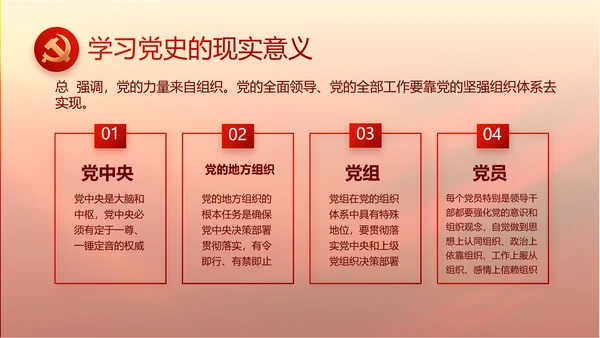 红色大气党政党风廉洁述职报告PPT