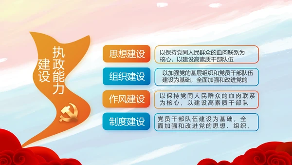 党建党支部年终工作总结汇报PPT党课