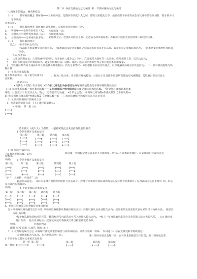 体育竞赛的方法和编排