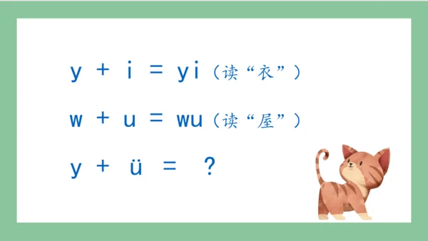 部编版语文一年级上册汉语拼音 2  i u ü y w（课件）