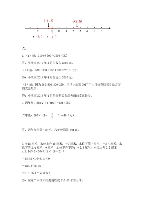 青岛版数学小升初模拟试卷含答案夺分金卷