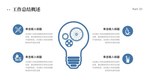 绿色简约商务风工作总结PPT模板