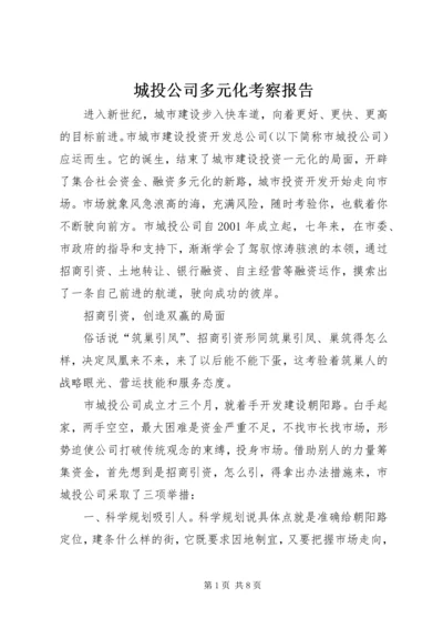 城投公司多元化考察报告.docx