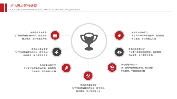红色大气高端商务年终汇报总结通用PPT模板