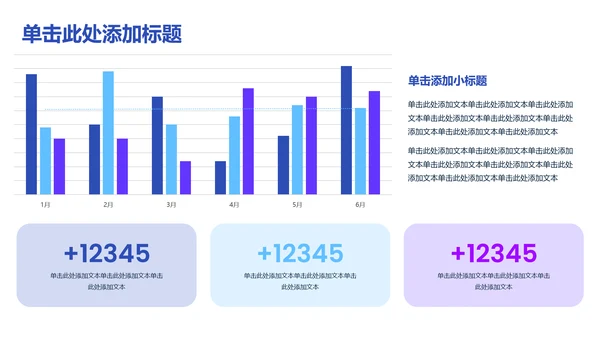 蓝色简约企业年中述职PPT模版