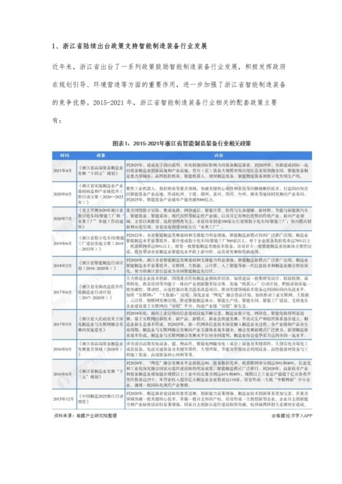 浙江省智能制造装备行业市场规模及发展前景分析-预计2025年产业链年产值将突破5000亿元.docx
