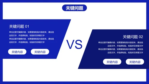科技蓝色极简业务工作整改报告PPT模板