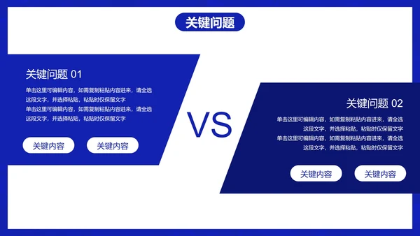 科技蓝色极简业务工作整改报告PPT模板