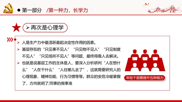 2020年新时代青年干部年轻干部党建党政党课PPT