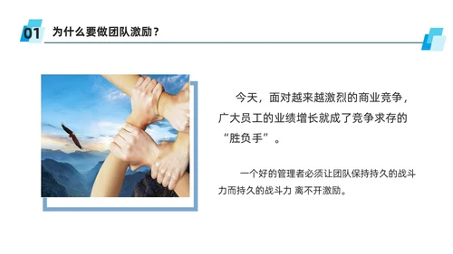 蓝色商务风团队激励措施培训PPT