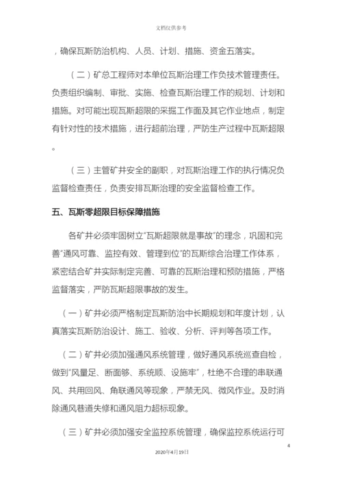 瓦斯零超限目标管理制度.docx