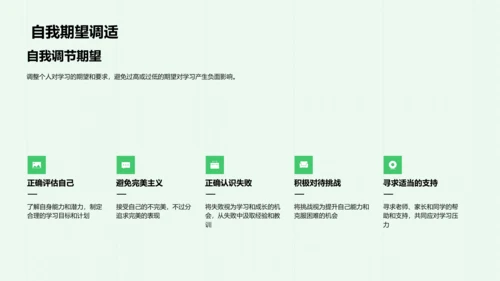 学习压力应对报告PPT模板