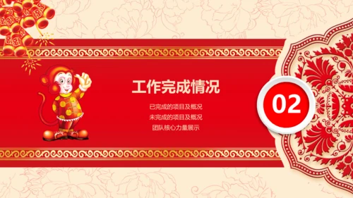 2016猴年开门红年会晚会工作总结PPT