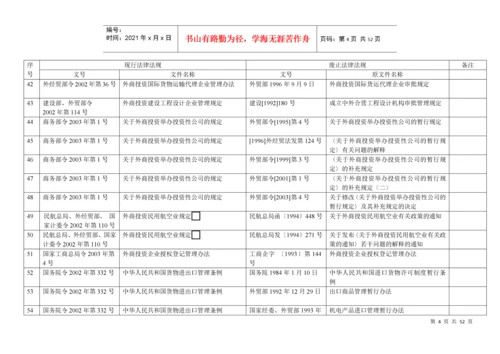 2022整理-《工程咨询法规库》废止法律法规一览表.docx