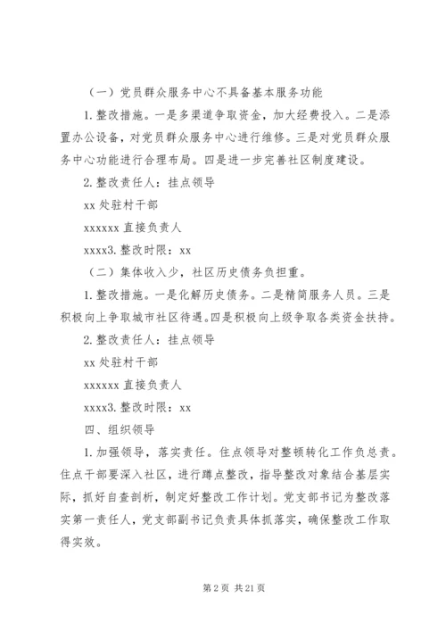 ：3关于XX社区党支部整顿转化的工作方案[共5篇].docx