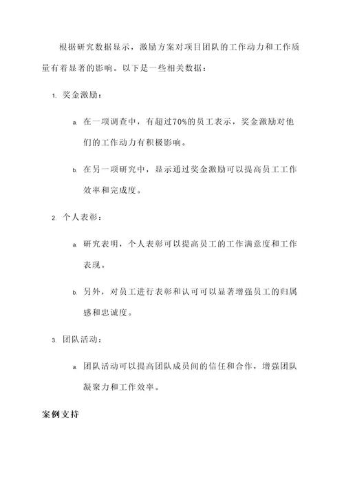 装饰工程项目激励方案